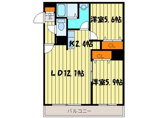 グランカーサ北３条の物件間取画像